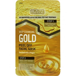 Beauty Formulas Gold hloubkově čistící peel off maska 