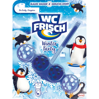 WC Frisch Winter Party Tučňák WC závěs 50g