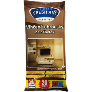 Deep fresh Furniture Čistící ubrousky na nábytek 20 ks