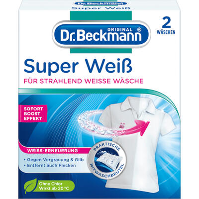 Dr. Beckmann Super bělící šáčky na prádlo extra silné 2x40g