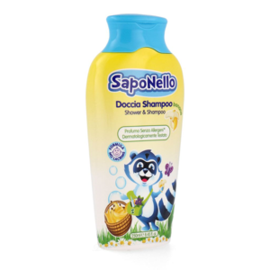 SapoNello italský dětský sprchový gel a šampon Banán 250ml