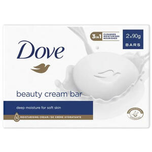 Dove tuhé mýdlo Beauty Cream Bar Original 2x90g