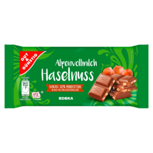 GG Alpská mléčná čokoláda s lískovými ořechy 100g