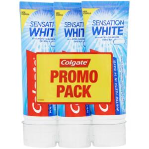Colgate Sensation White zubní pasta XXL Pack 3x75ml