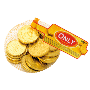 Zlaté mince čokoládové 100g