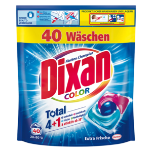 Dixan prací kapsle na barevné prádlo 4v1 Extra Frische Caps 40ks