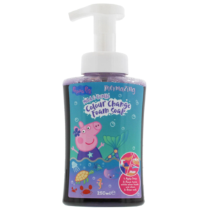 Peppa Pig dětské mýdlo s měnící se barvou pro důkladné mytí rukou 250ml