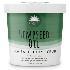Elysium Spa Sea Salt Tělový peeling Hempseed oil 200g