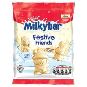MilkyBar Festive Friends sada čokoládových sušenek 57g