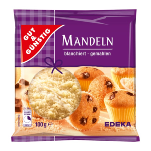 GG Mandle mleté, blanšírované vhodné na pečení 100g
