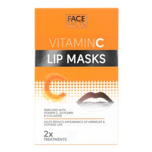 Face Facts vitamínová maska s vitamínem C na rty, 2ks