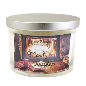 Svíčka vonná dekorativní Moody Fireplace, 240g
