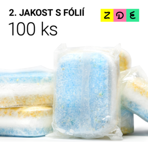 Tablety do myčky PREMIUM s rozpustnou fólií 100 ks 2. jakost