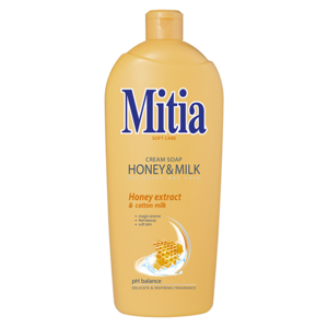 MITIA soft care Honey & Milk krémové mýdlo 1l