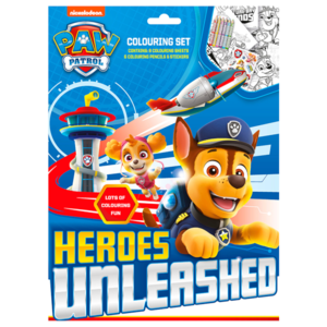 Paw Patrol Sada omalovánek s pastelkami a nálepkami