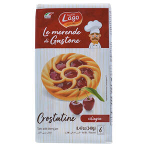 Lago Crostaline italské koláčky s třešňovou náplní 6x40g