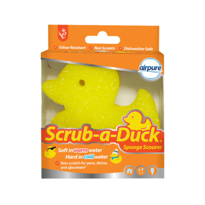 Speciální tuhnoucí houbička Scrub-a-Duck 1ks