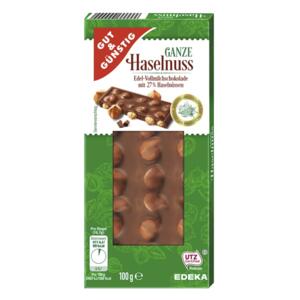 GG Mléčná čokoláda s lískovými oříšky 27% ořechů 100g