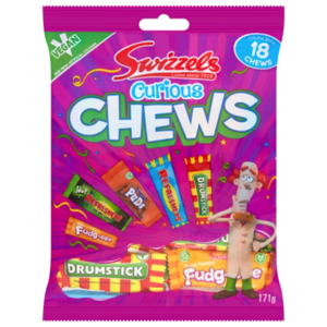 Swizzels Curious Chews mix anglických žvýkacích bonbonu 18ks
