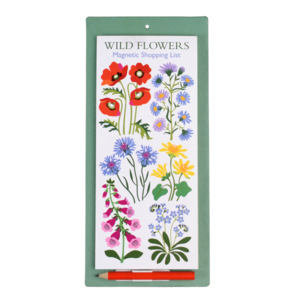 Rex London nákupní seznam na lednici s magnetem Květiny
