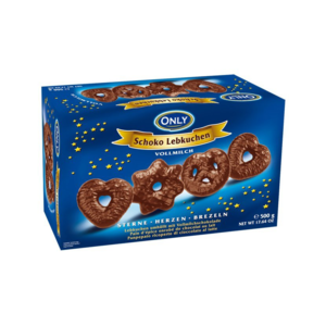 Vánoční perníčky v mléčné čokoládě, 500g