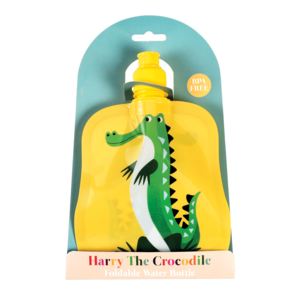 Rex London přenosná skládací láhev na vodu Harry the Crocodile