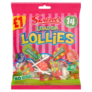 Swizzels Loadsa mix oblíbených anglických lízátek 135g