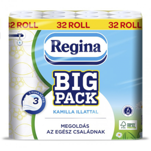 Regina Big Pack 3-vrstvý toaletní papír s jemnou vůní heřmánku 32ks