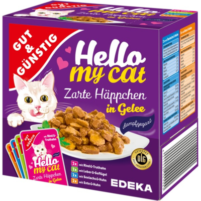 GG Hello my Cat masové kapsičky pro kočky mix 8x100g 