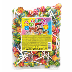Woogie Lízátka různé příchutě 1kg cca 100ks