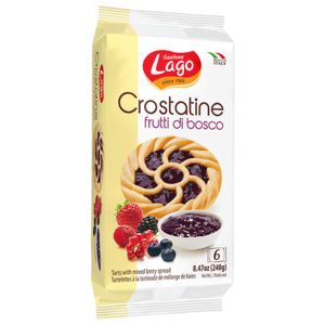 Lago Crostaline italské koláčky s náplní Frutti di bosco 6x40g